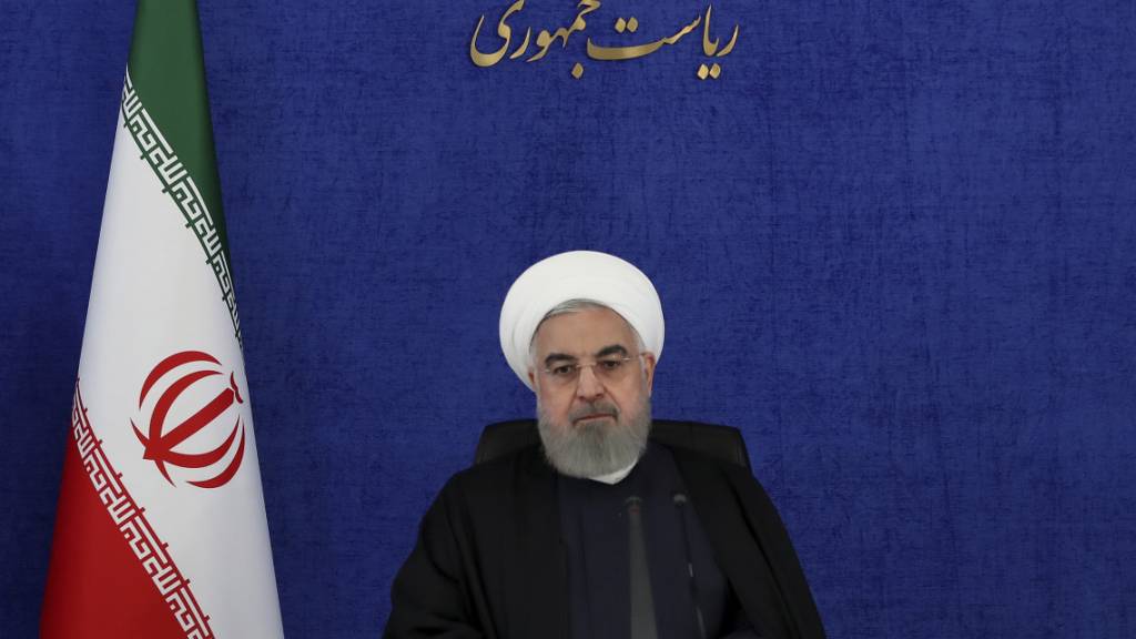 HANDOUT - Der iranische Präsident Hassan Ruhani. Foto: Uncredited/Office of the Iranian Presidency/AP/dpa - ACHTUNG: Nur zur redaktionellen Verwendung und nur mit vollständiger Nennung des vorstehenden Credits