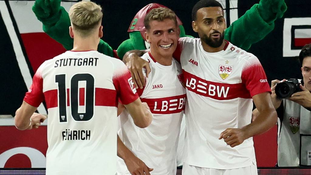 Grischa Prömel (in der Mitte) traf zum 2:0
