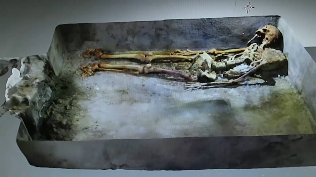 Seltener Grabfund in versunkener Stadt Pompeji