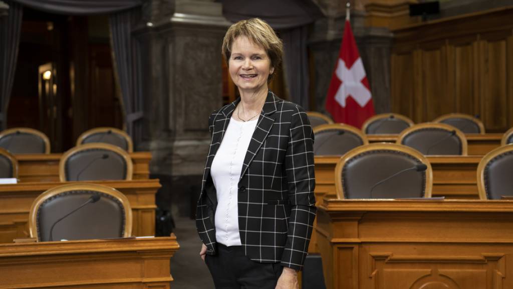 Die Thurgauerin Brigitte Haeberli-Koller (Mitte) wird weiter im Ständerat politisieren. (KEYSTONE/Anthony Anex)