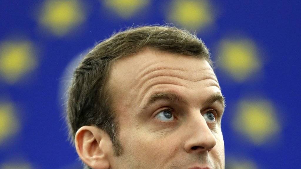 Der französische Staatspräsident Emmanuel Macron hat die EU am Dienstag im EU-Parlament in Strassburg zu einem höheren Reformtempo aufgefordert.