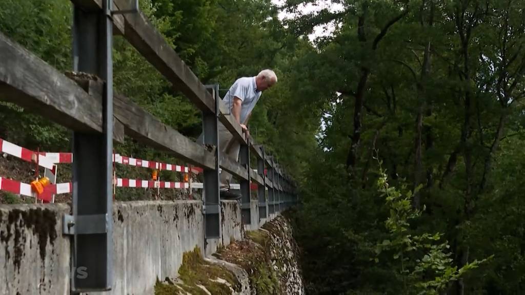 Ausflug auf den Grenchenberg nicht direkt möglich: Strasse wegen instabiler Stützmauer gesperrt