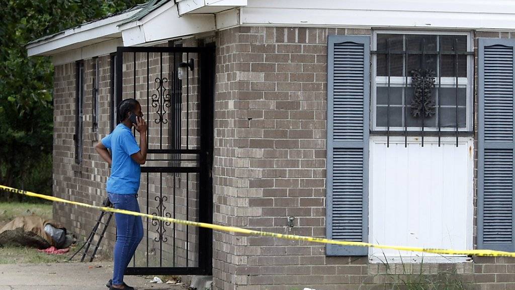 In diesem Wohnhaus in Memphis starben neun Bewohner durch ein Feuer.