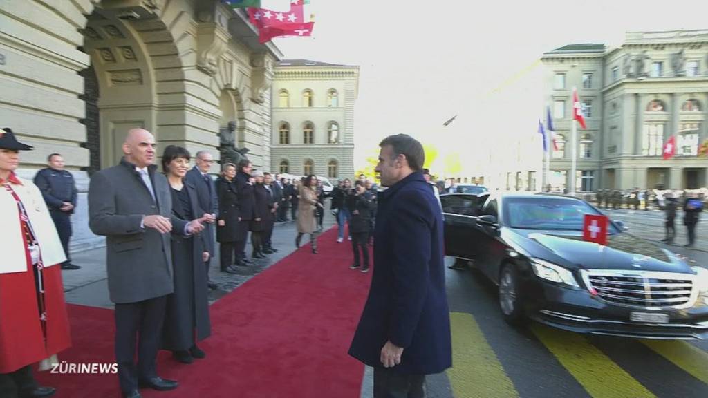 Französischer Präsident Emmanuel Macron zu Gast in Bern