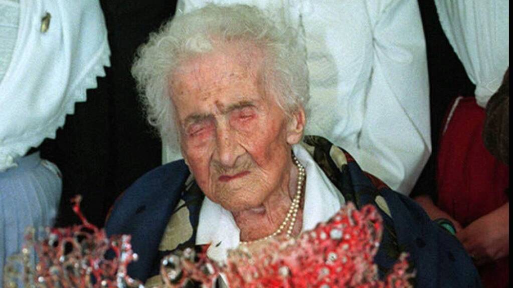 Die Französin Jeanne Calment starb 1997 mit 122 Jahren. Sie hält gemäss Statistik den Altersrekord. (Archivbild)