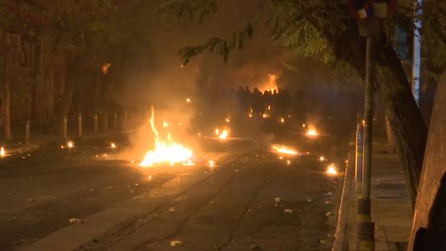 Gewaltsame Demonstrationen in Athen