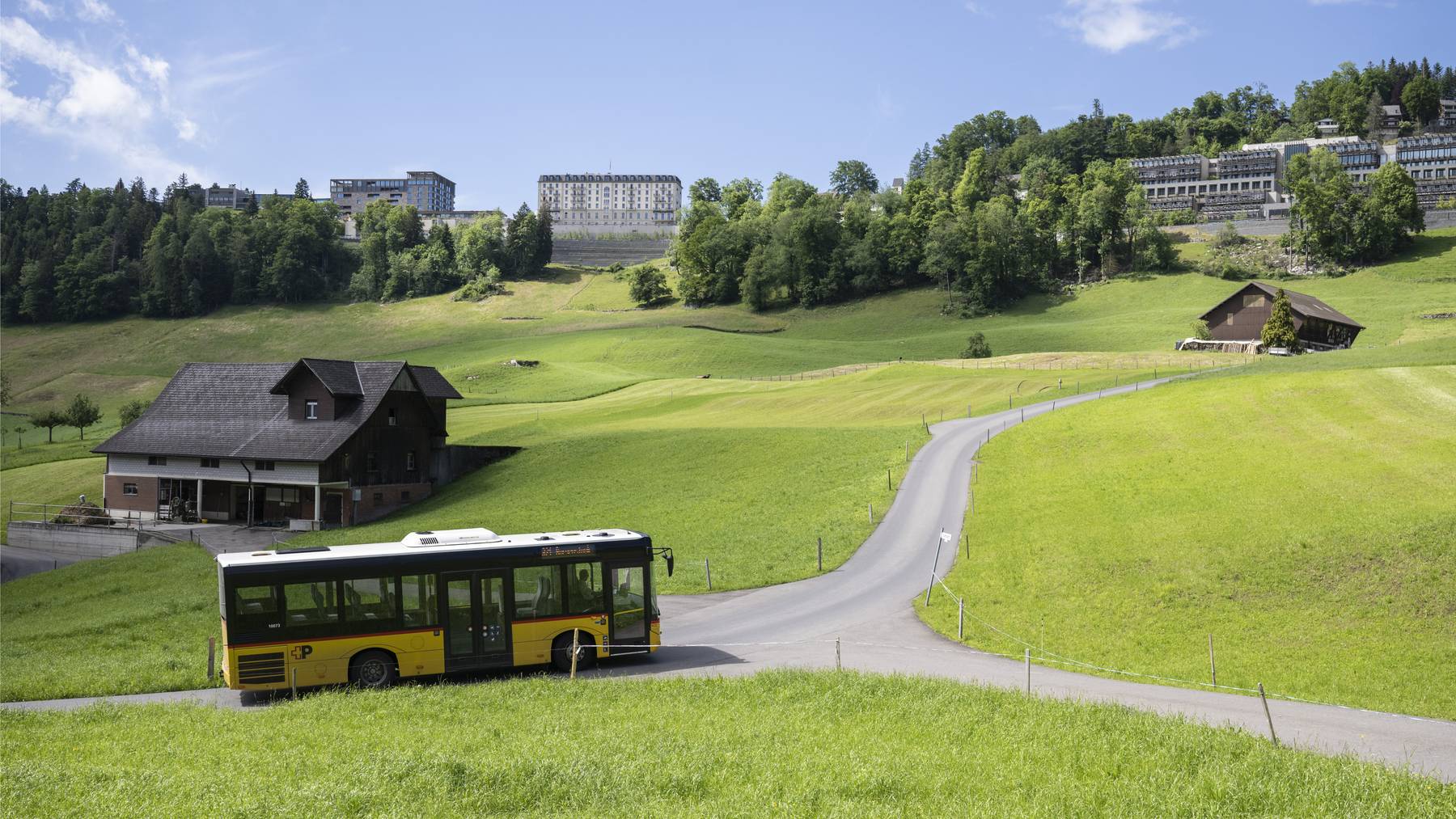 Das Postauto darf während der Ukraine-Friedenskonferenz nicht auf den Bürgenstock fahren.