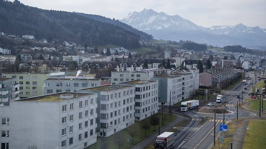 Ein Wohnquartier in Ebikon LU. (Archivaufnahme)