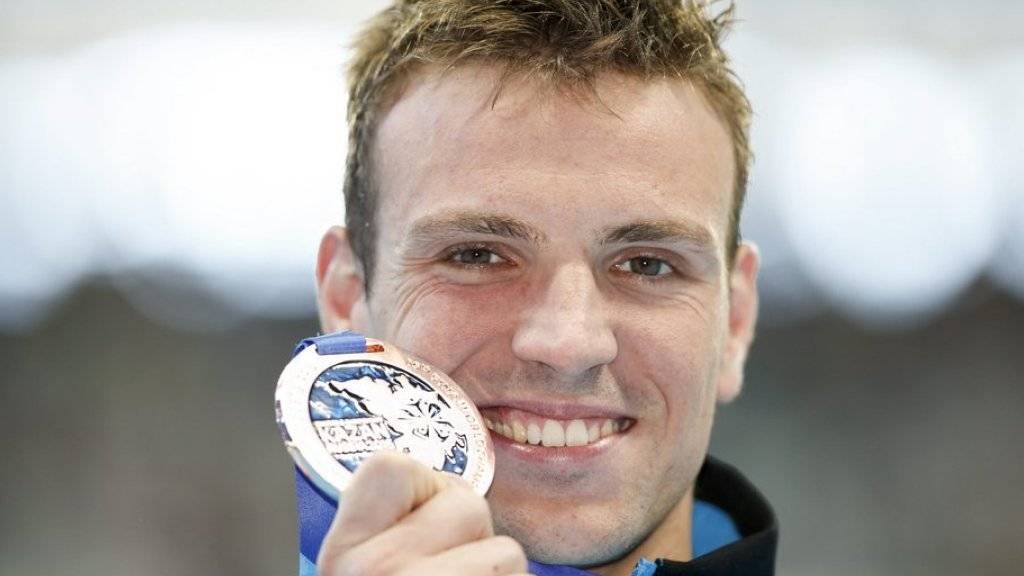Paul Biedermann gewann 2015 eine Bronzemedaille im 200-Meter-Freistil-Final im russischen Kazan (Archiv)
