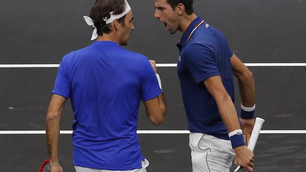 Der Wille war da bei Roger Federer (links) und Novak Djokovic