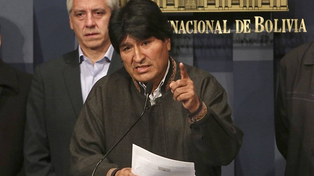 Boliviens Präsident Evo Morales will nicht über seine Amtszeit hinaus, die bis 2020 dauert, Staatschef bleiben. (Archivbild)