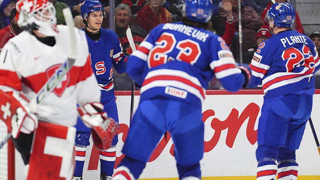 Zu viel Power für die Schweizer U20-Junioren mit Goalie Christian Kirsch: Die USA gewinnen den WM-Viertelfinal in Ottawa deutlich 7:2