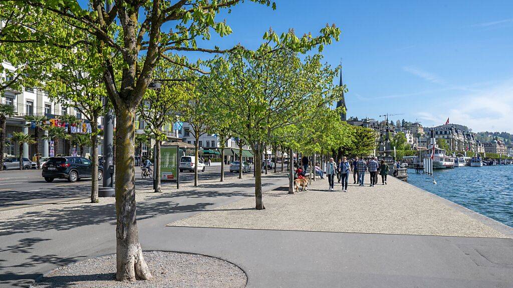 So soll der Schweizerhofquai nach der Entsiegelung aussehen. (Visualisierung)