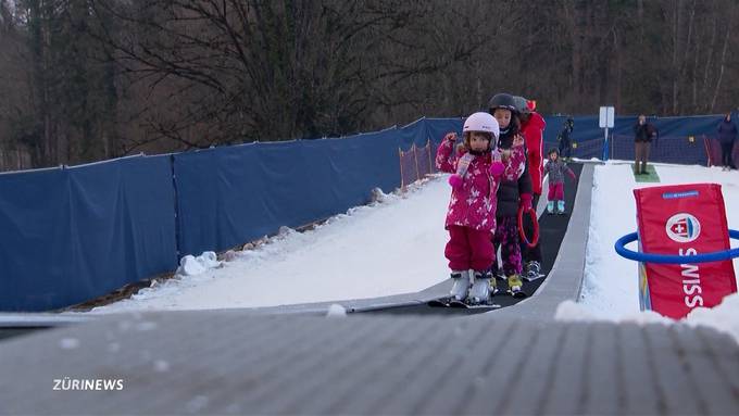 Erste Skipiste in der Stadt Zürich