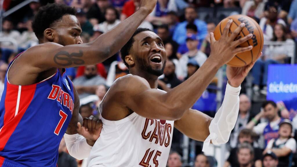 Donovan Mitchell (rechts) war einmal mehr bester Skorer der Cavaliers