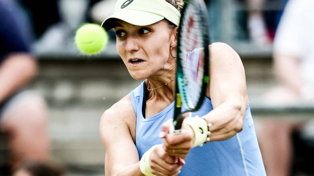 Rebeka Masarova leistete im zweiten Satz gut Widerstand gegen Aryna Sabalenka