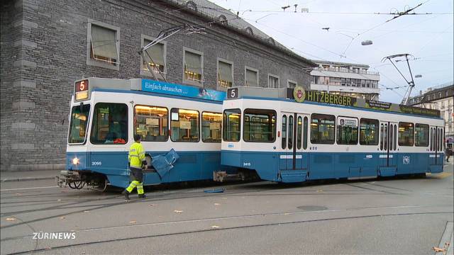 Zusammenprall von zwei 5er-Trams