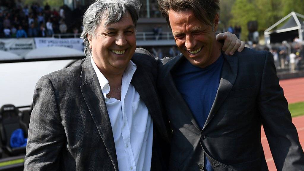 Luganos Erfolgsduo: Trainer Paolo Tramezzani (rechts) und Präsident Angelo Renzetti,