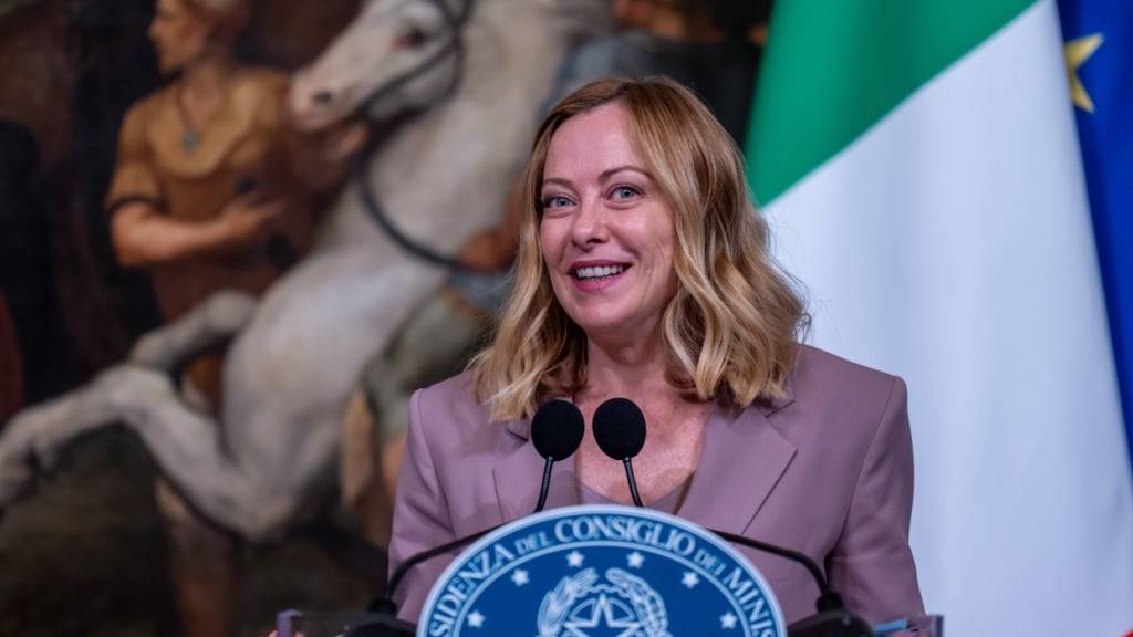 Italiens Ministerpräsidentin Giorgia Meloni. Foto: Michael Kappeler/dpa/Archivbild