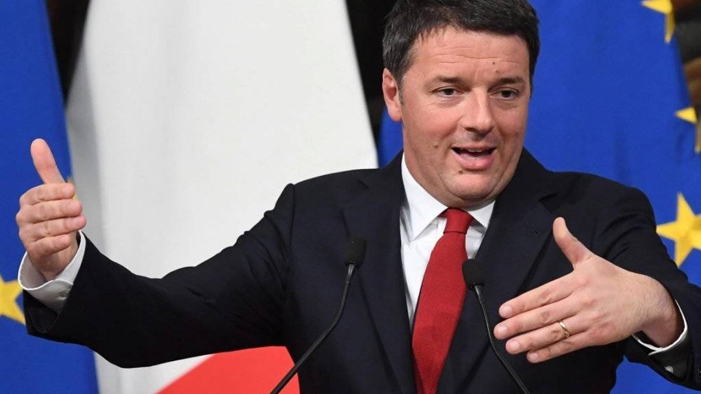 Er gewährt seinen Beamten die erste Lohnerhöhung seit 2009: Italiens Regierungschef Matteo Renzi. (Archivbild)