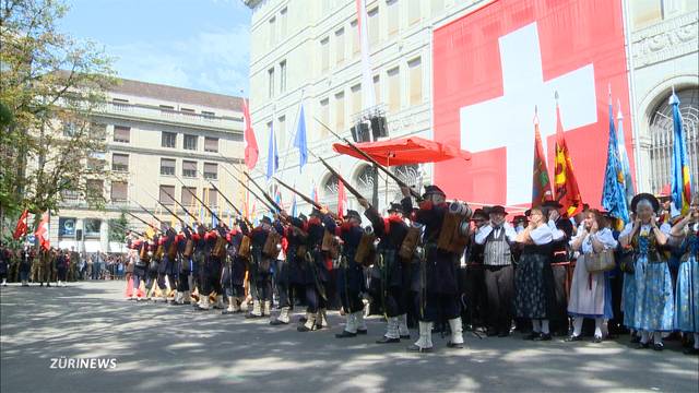 Stadt Zürich in Festlaune