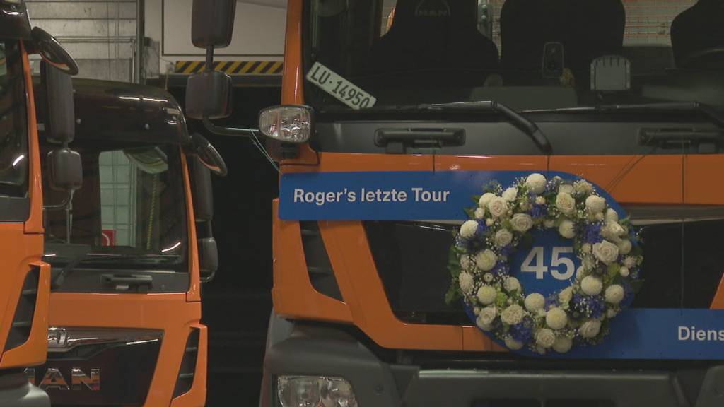 Luzerner Abfallwagen-Fahrer geht nach 45 Jahren in Pension