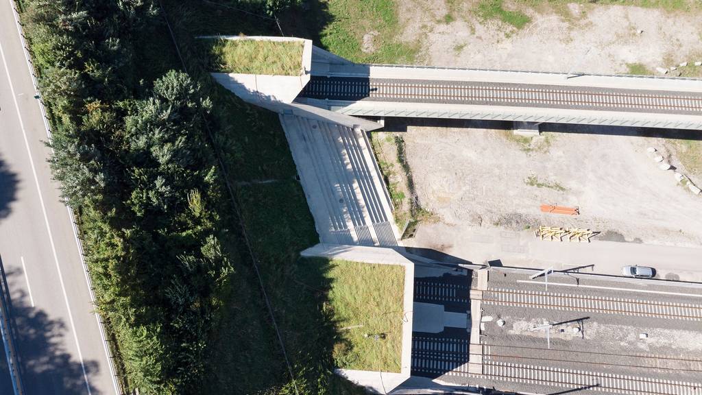 Das Nordportal des Ceneri-Basistunnels – als es sich noch im Bau befand 2018.