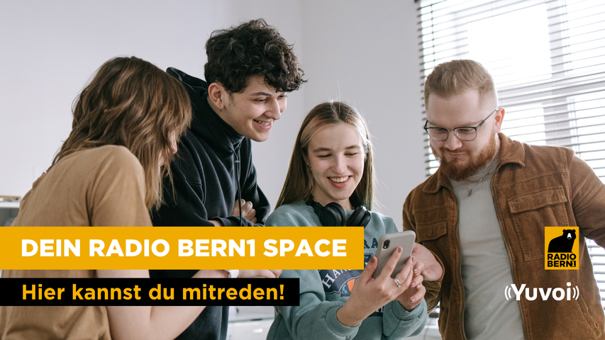 Einfach reinhören? Oder auch mitreden? Im RADIO BERN1 Space auf Yuvoi kannst du beides.