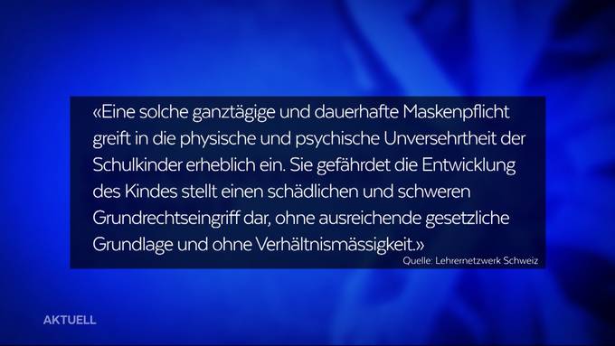 Warum die Maskenpflicht für 1.-Klässler im Aargau problematisch sein könnte