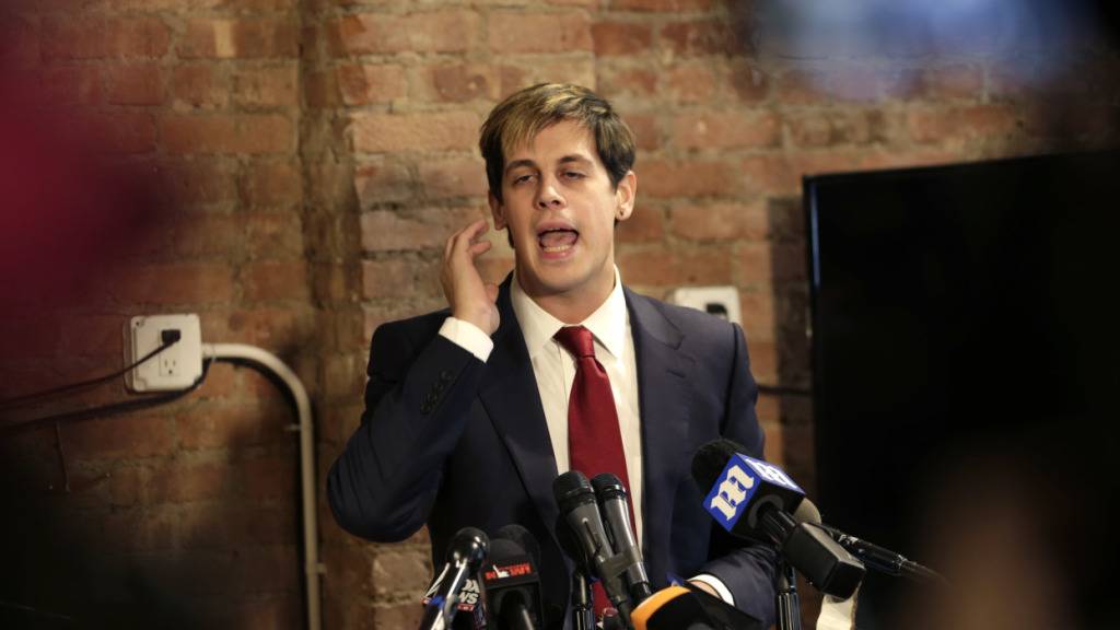 ARCHIV - Der für rechtspopulistische Aussagen bekannte Blogger Milo Yiannopoulos ist laut Medienberichten von ICE festgesetzt worden. Foto: Seth Wenig/dpa