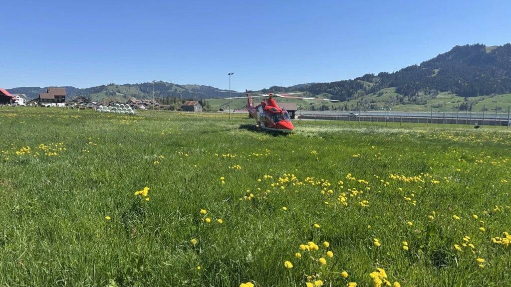Die Gleitschirmpilotin war so schwer verletzt, dass sie von einem Helikopter in ein ausserkantonales Spital gebracht werden musste.