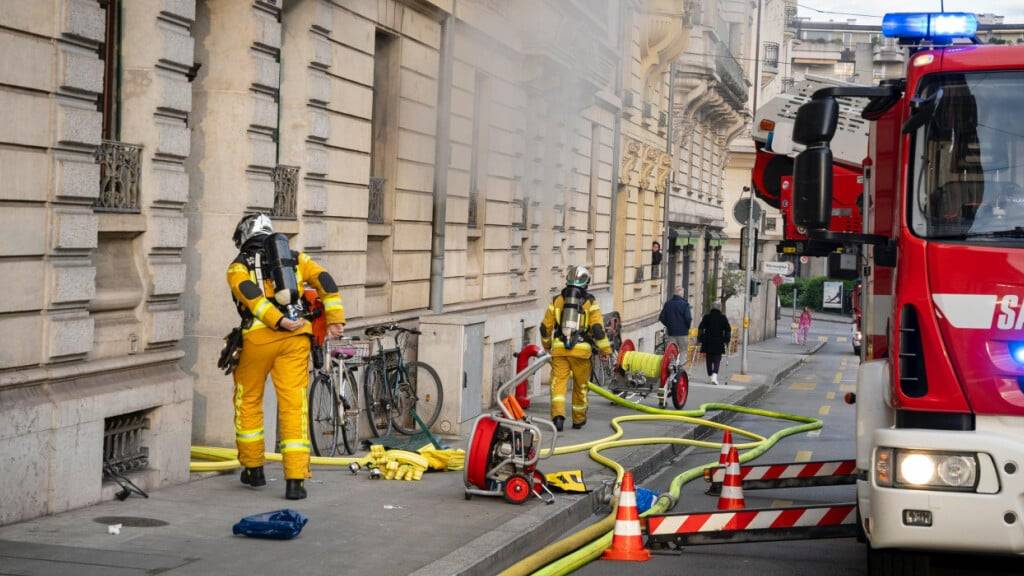Ein Brand an der Route de Chêne in Genf konnte am Sonntagmorgen rasch gelöscht werden.