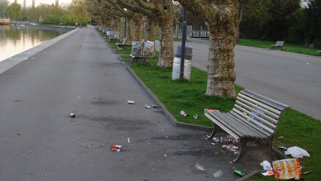 Stadt Zug setzt Zeichen gegen Littering