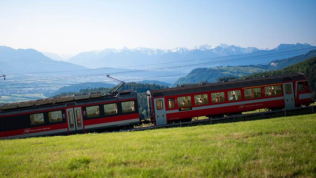 Die Zahnradbahn der Appenzeller Bahnen zwischen Altätten und Gais fällt aufgrund von Schäden aus. (Archivbild)