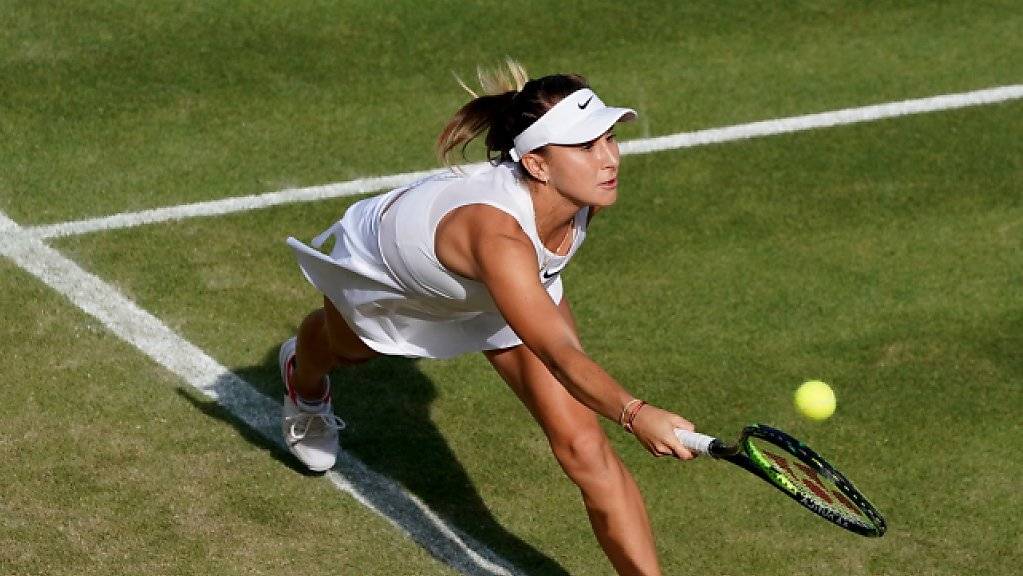 Belinda Bencic fühlt sich auf Platz 18 in Wimbledon sehr wohl