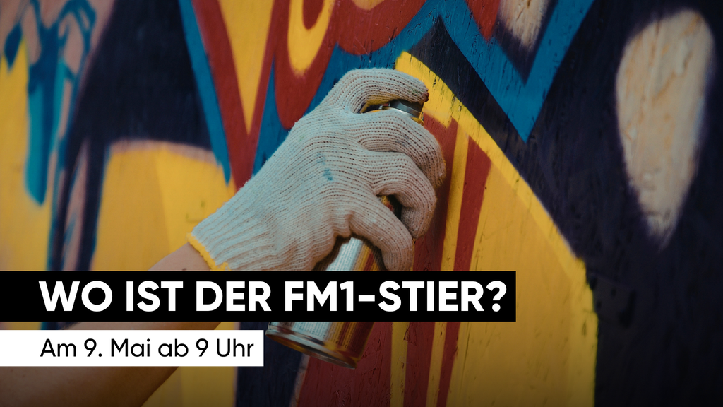 Finde den FM1-Stier und gewinne Shopping-Geld