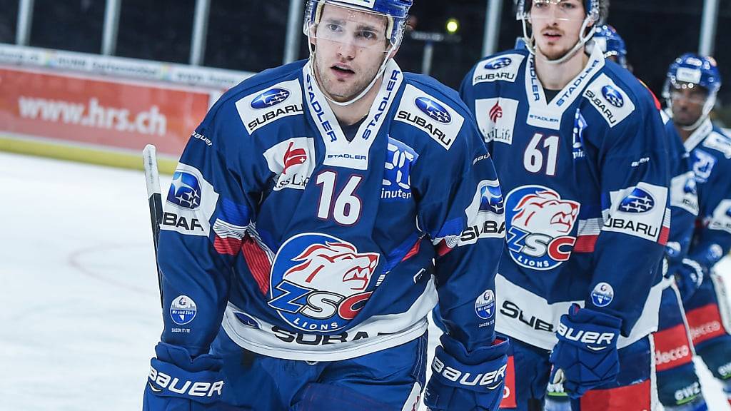 In der Saison 2017/2018 spielte Linden Vey (Nr. 16) schon einmal in der National League - und half mit 15 Einsätzen bei den ZSC Lions mit, den Titel zu gewinnen