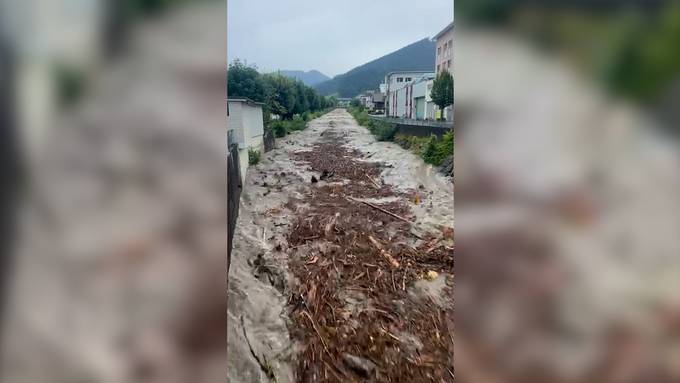 Heftige Gewitter sorgen für Überschwemmungen in der Schweiz