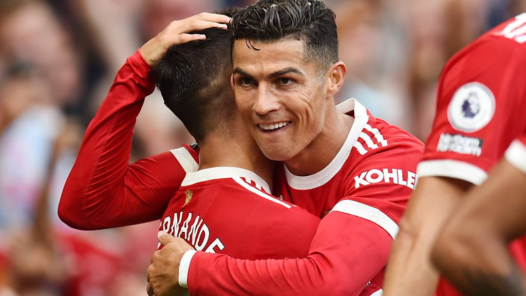 Kaum ist er wieder im roten Leibchen, feiert er schon wieder: Cristiano Ronaldo