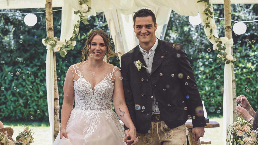 Biathlon-Liebe: Lena Häcki und Marco Gross feiern ihre Hochzeit
