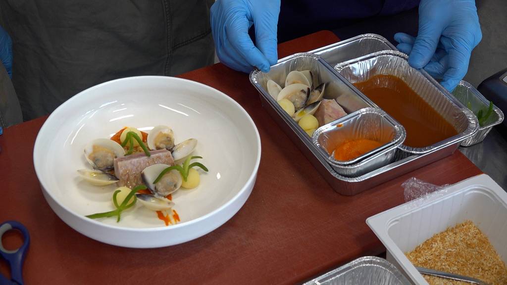 In der Flughafenküche