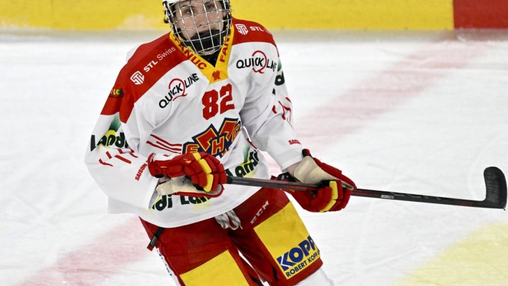 Der 16-jährige Jonah Neuenschwander erzielt beim 4:3-Sieg von Biel gegen Ajoie seine ersten beiden Tore in der National League