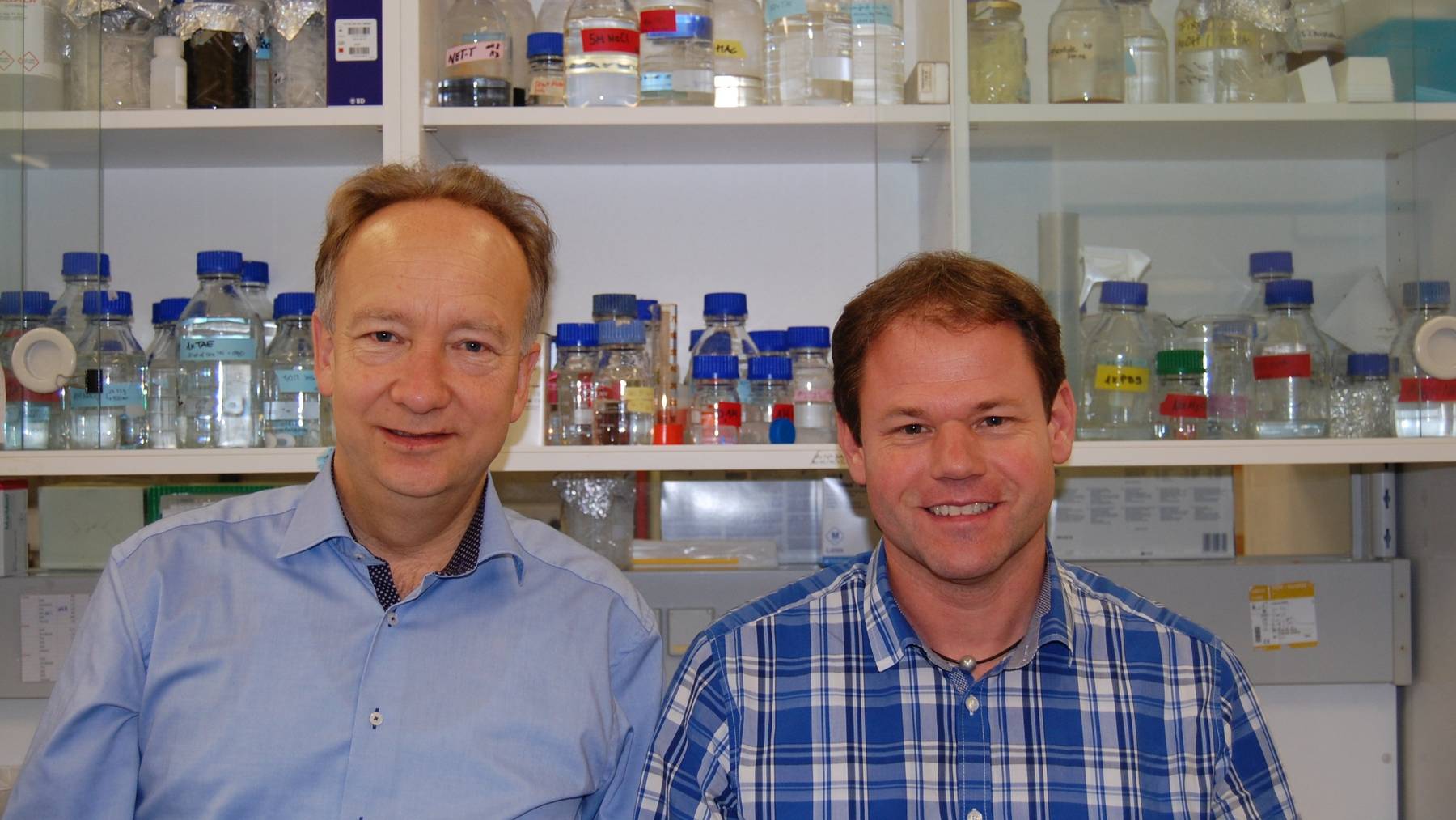 Marcus Groettrup und Daniel Legler leiten das Biotechnologie-Institut Thurgau.