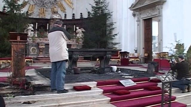 Sympathiekundgebung für Kirchen-Brandstifter