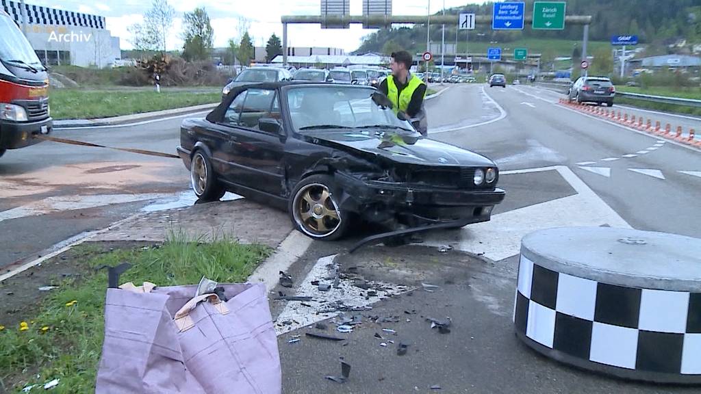 Unfall-Hotspot Autobahnzubringer T5 Rupperswil: Innerhalb von zehn Jahren kam es zu 55 Unfällen