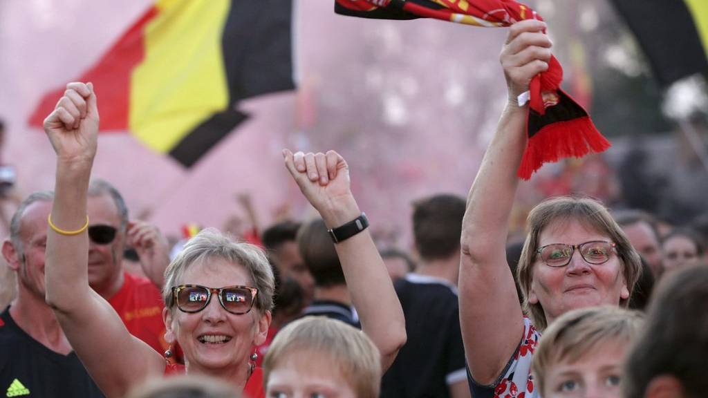 Belgische Fans fiebern an der WM mit.