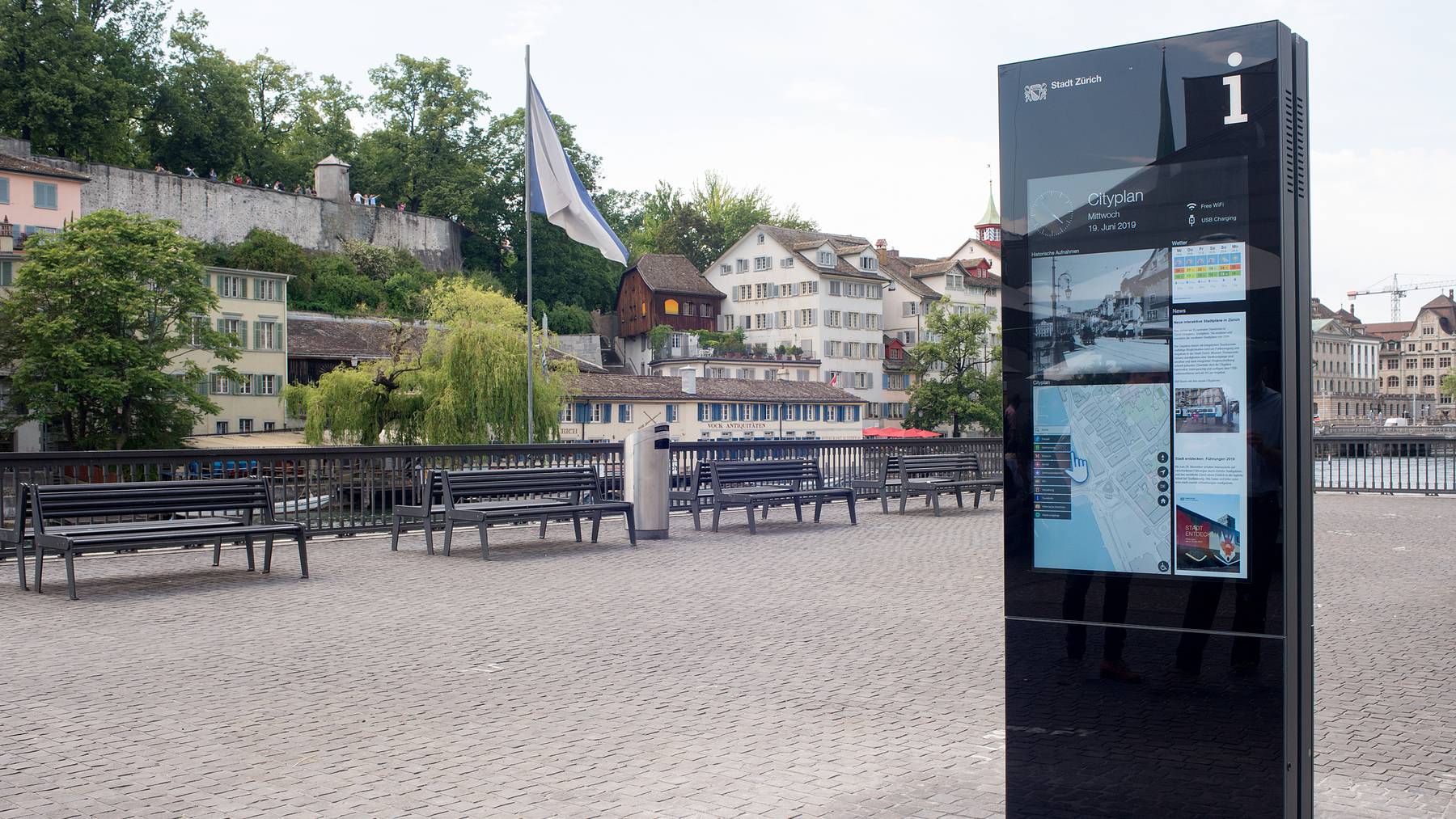 Cityplan am Limmatquai (Bild Amt für Städtebau, Stadt Zürich)