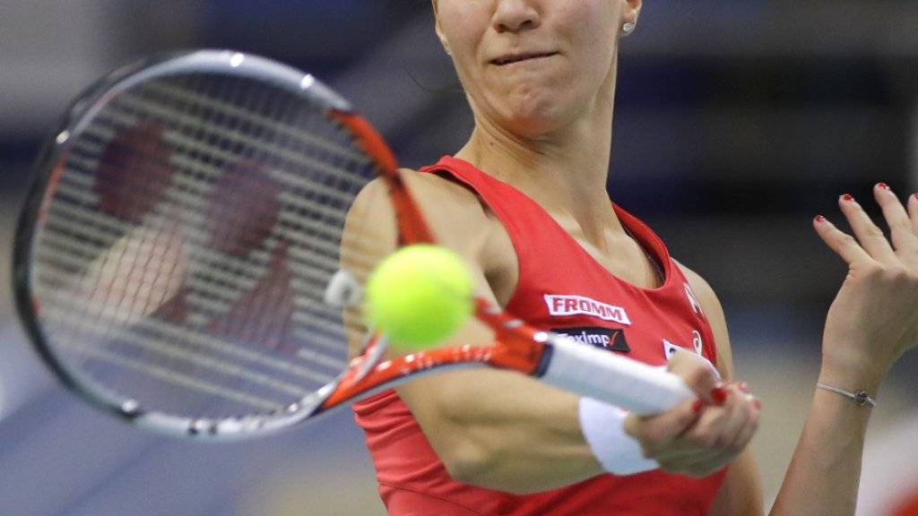 Viktorija Golubic schafft in Linz den Sprung in die zweite Runde