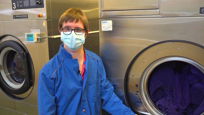 Theo bei der Arbeit 