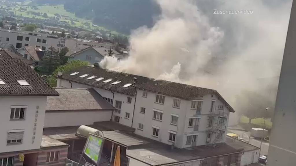 Brand einer Asylunterkunft in Altdorf